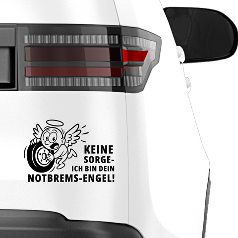 Notbrems Engel Aufkleber - Beispielansicht