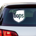 OOPS UPS Fakelogo Aufkleber - Beispielansicht