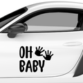 Oh Baby Aufkleber - Beispielansicht