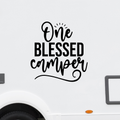 One blessed Camper Aufkleber - Beispielansicht