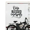 One blessed Camper Aufkleber - Beispielansicht