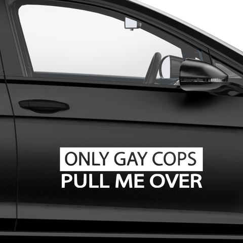 Only Gay Cops Aufkleber 1 - Beispielansicht