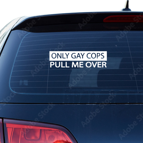 Only Gay Cops Aufkleber 1 - Beispielansicht