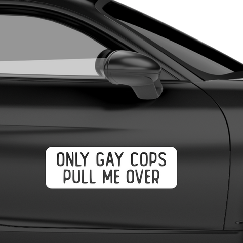 Only Gay Cops Aufkleber 2 - Beispielansicht