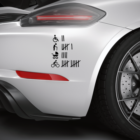 Opferliste Aufkleber - Beispielansicht