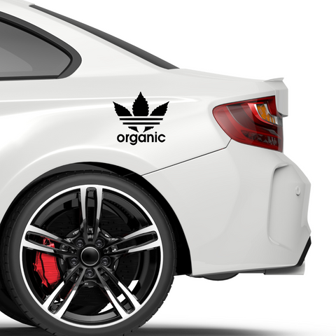 Organic Adidas Fakelogo Aufkleber - Beispielansicht