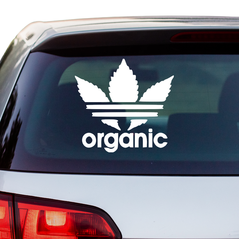 Organic Adidas Fakelogo Aufkleber - Beispielansicht