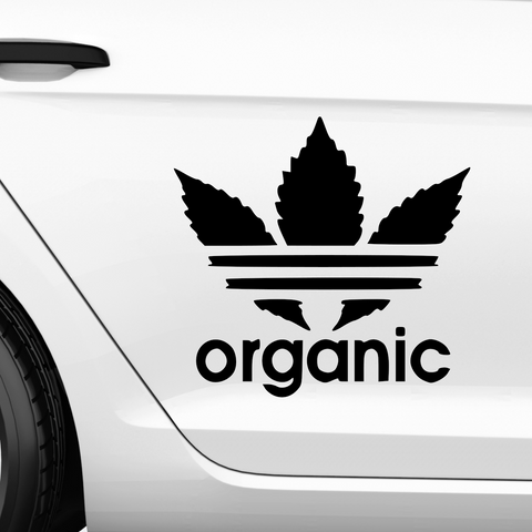 Organic Adidas Fakelogo Aufkleber - Beispielansicht