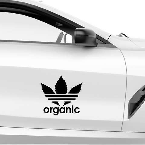 Organic Adidas Fakelogo Aufkleber - Beispielansicht