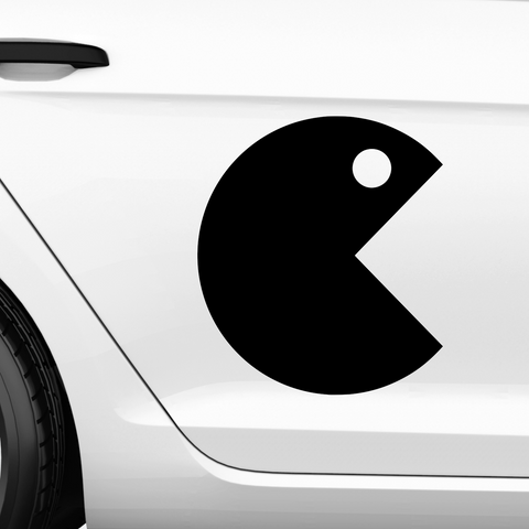 PAC MAN Figur Aufkleber - Beispielansicht