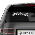 PAC MAN Logo Aufkleber - Beispielansicht