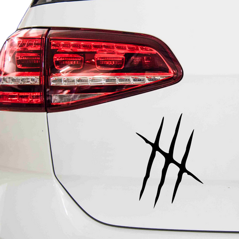 Panther Krallenkratzer Aufkleber - Beispielansicht