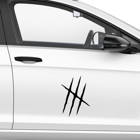 Panther Krallenkratzer Aufkleber - Beispielansicht