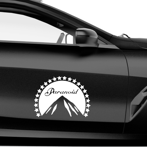 Paranoid Paramount Fakelogo Aufkleber - Beispielansicht