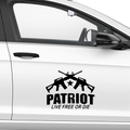 Patroit Live Free Or Die Aufkleber - Beispielansicht