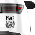 Peace Love and Pineapple Aufkleber - Beispielansicht