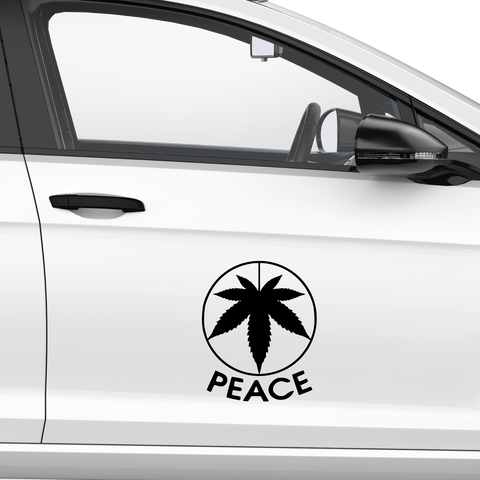 Peace Umgedreht Aufkleber - Beispielansicht