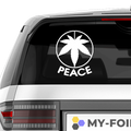 Peace Umgedreht Aufkleber - Beispielansicht