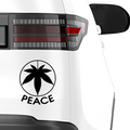 Peace Umgedreht Aufkleber - Beispielansicht