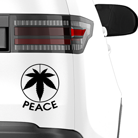 Peace Umgedreht Aufkleber - Beispielansicht