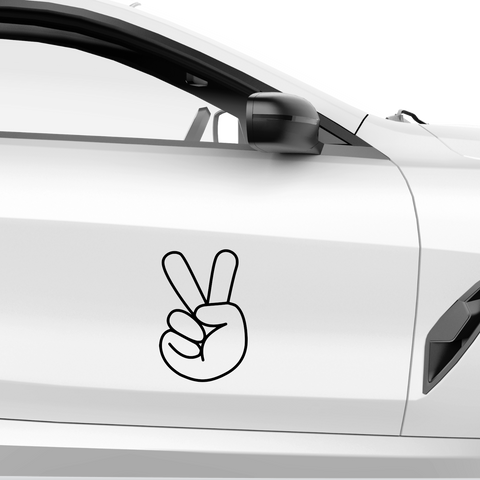 Peace Zeichen Nr.2 Aufkleber - Beispielansicht