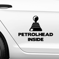 Petrol Head Inside Aufkleber - Beispielansicht