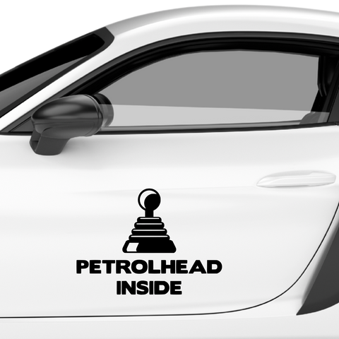 Petrol Head Inside Aufkleber - Beispielansicht