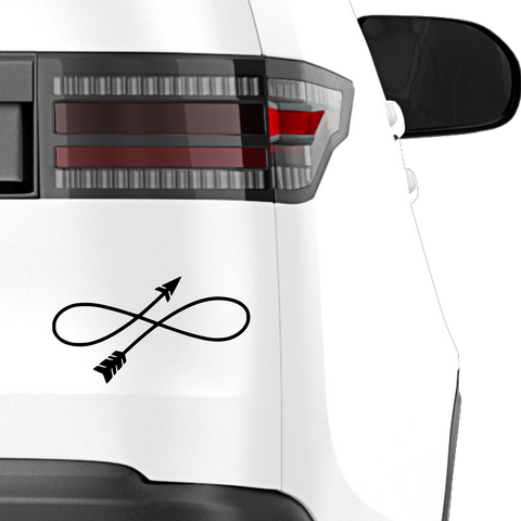 Pfeil geschwungen Aufkleber - Beispielansicht