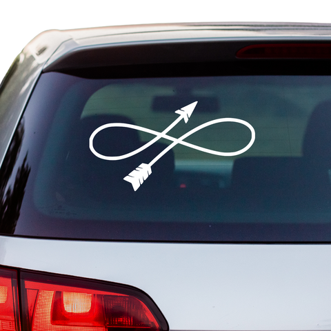 Pfeil geschwungen Aufkleber - Beispielansicht