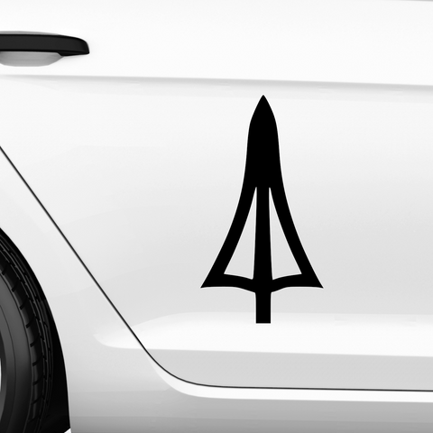 Pfeilspitze 1 Aufkleber - Beispielansicht