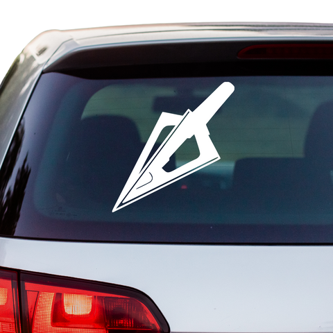 Pfeilspitze 3 Aufkleber - Beispielansicht