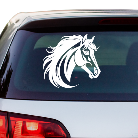 Pferde Kopf Aufkleber 101 - Beispielansicht