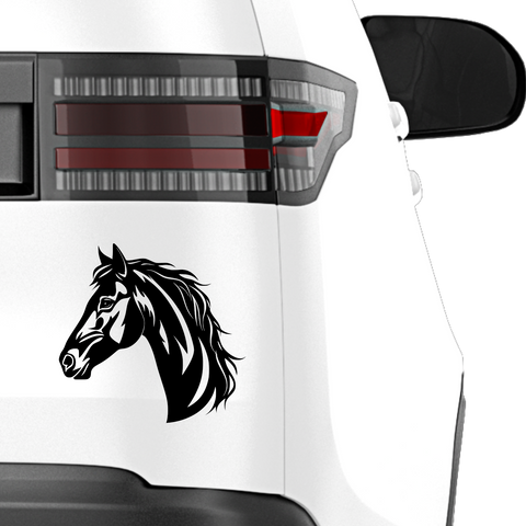 Pferde Kopf Aufkleber 102 - Beispielansicht