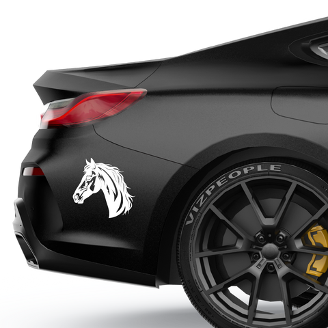 Pferde Kopf Aufkleber 102 - Beispielansicht