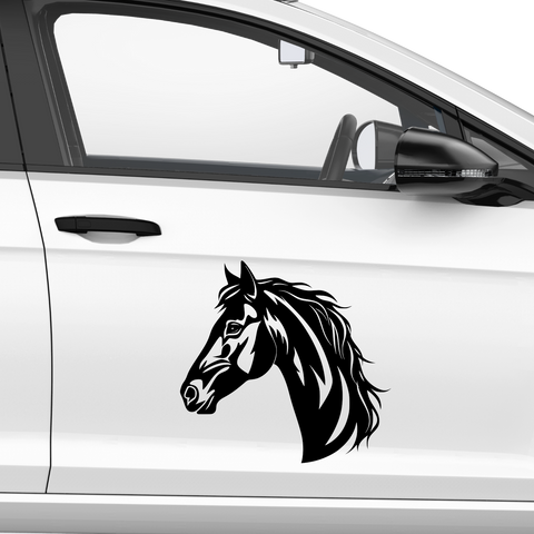 Pferde Kopf Aufkleber 102 - Beispielansicht