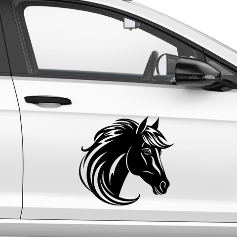 Pferde Kopf Aufkleber 103 - Beispielansicht