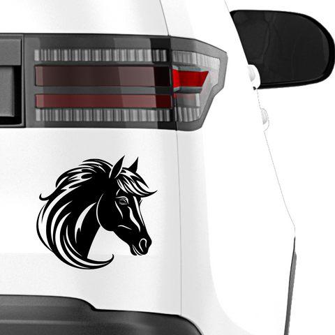 Pferde Kopf Aufkleber 103 - Beispielansicht