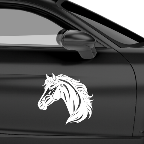 Pferde Kopf Aufkleber 104 - Beispielansicht