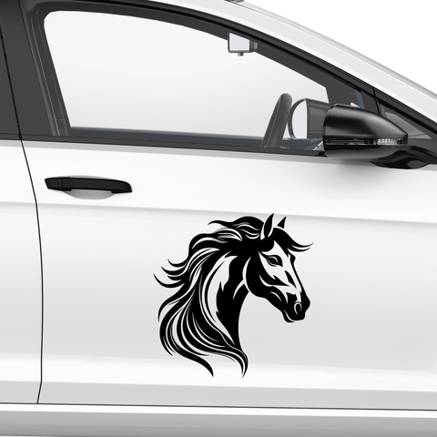Pferde Kopf Aufkleber 105 - Beispielansicht