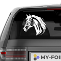 Pferde Kopf Aufkleber 106 - Beispielansicht