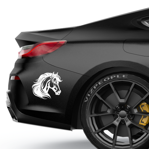 Pferde Kopf Aufkleber 1 - Beispielansicht