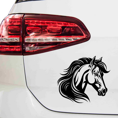 Pferde Kopf Aufkleber 1 - Beispielansicht