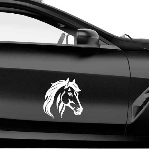 Pferdekopf Aufkleber Nr. 101 - Beispielansicht