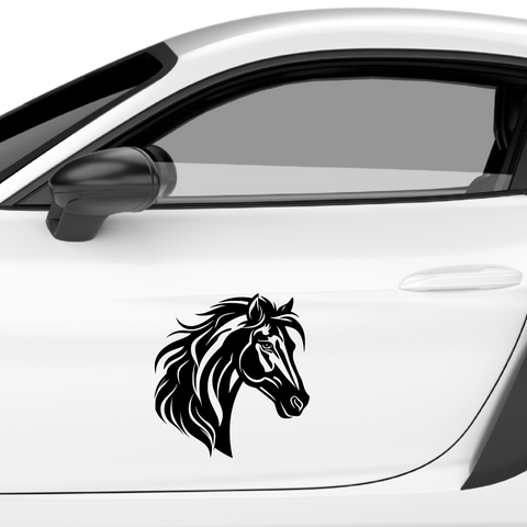 Pferdekopf Aufkleber Nr. 102 - Beispielansicht