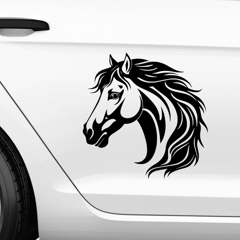 Pferdekopf Aufkleber Nr. 106 - Beispielansicht