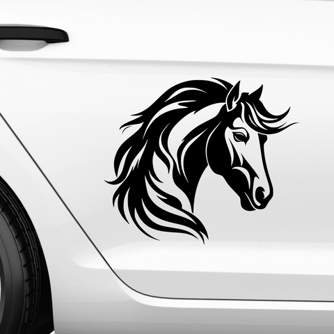 Pferdekopf Aufkleber Nr. 107 - Beispielansicht