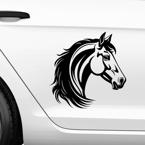 Pferdekopf Aufkleber Nr. 10 - Beispielansicht