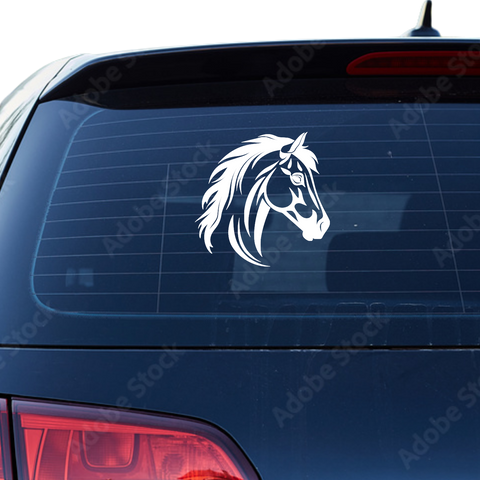 Pferdekopf Aufkleber Nr. 113 - Beispielansicht