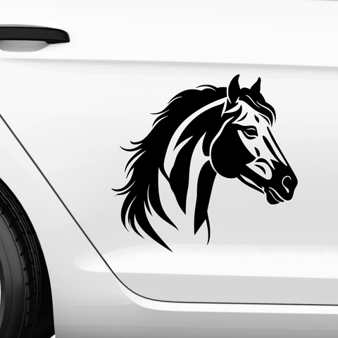 Pferdekopf Aufkleber Nr. 115 - Beispielansicht