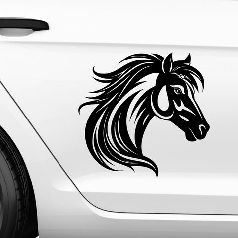 Pferdekopf Aufkleber Nr. 118 - Beispielansicht